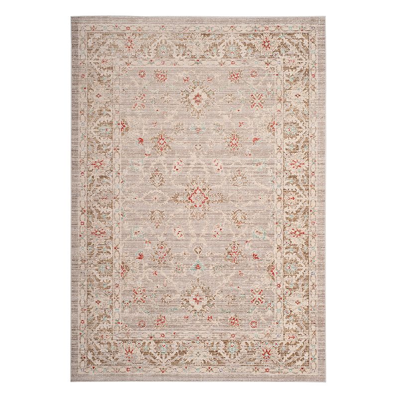 Safavieh Windsor Alanna Framed Floral Rug, Grey, 8X10 Ft