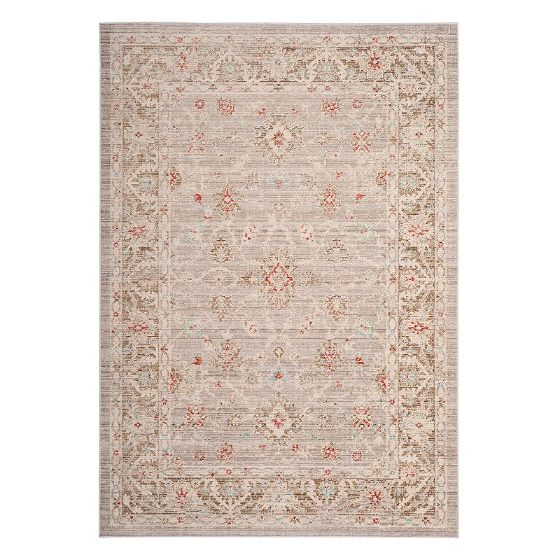 Safavieh Windsor Alanna Framed Floral Rug, Grey, 8X10 Ft