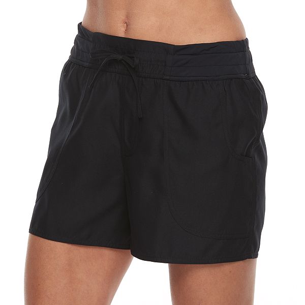 Women's Croft & Barrow® Tactel Drawstring Swim Shorts