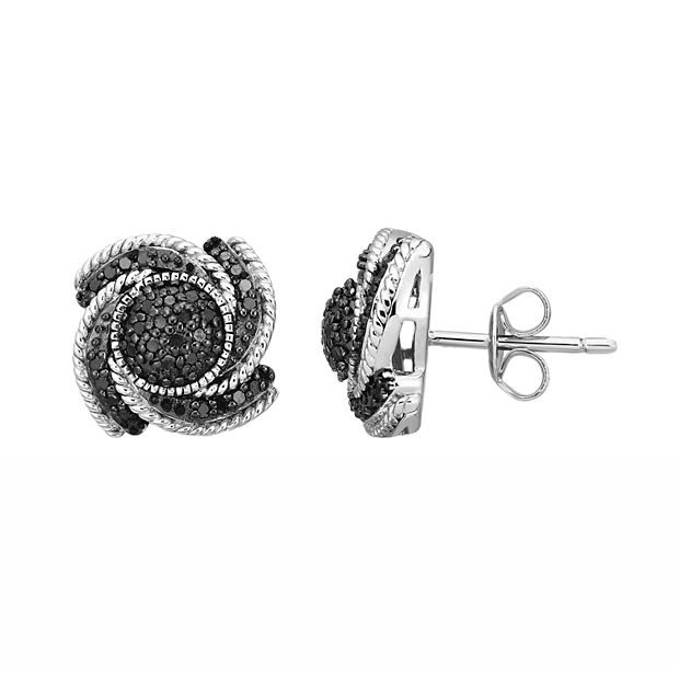 Kohls black shop diamond earrings