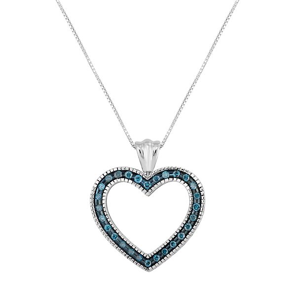 blue diamond necklace