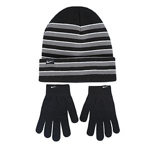Boys Nike Beanie & Gloves Set
