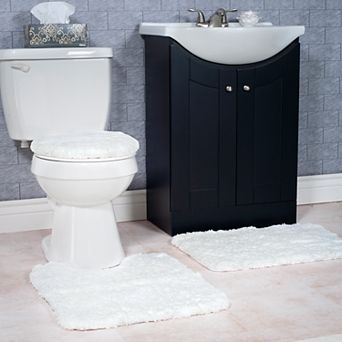 Portsmouth Home 3 pc Super Plush Bath Mat Rug Set