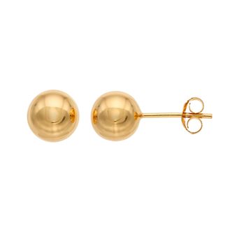 Argento Bella Sterling Silver Ball Stud Earrings