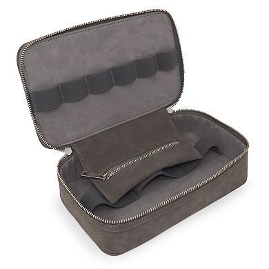 Mens Bey-Berk Tech Storage Dopp Kit In Grey