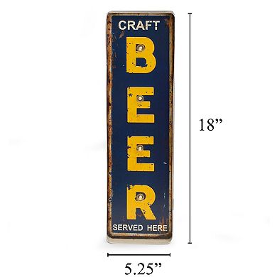 Bey-Berk Craft Beer LED Lighted Metal Sign