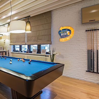 Bey-Berk Man Cave LED Lighted Metal Sign