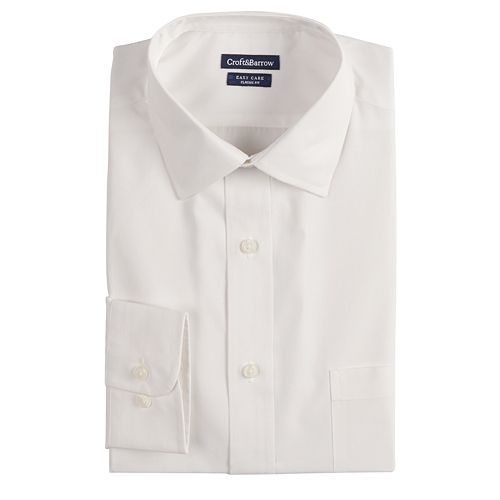 Men's Croft & Barrow® Slim-Fit Easy-Care Spread-Collar Dress Shirt