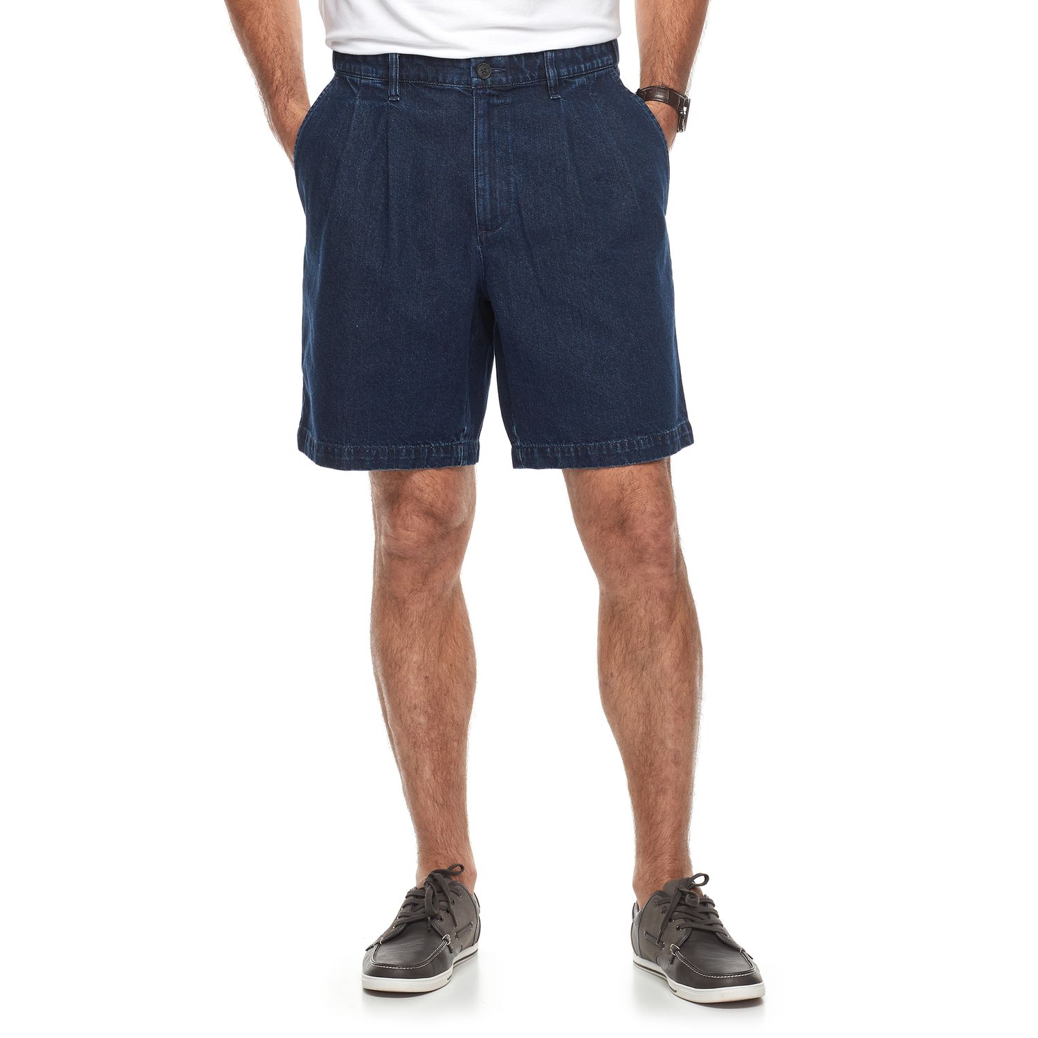 Classic-Fit Flex Waist Denim Shorts