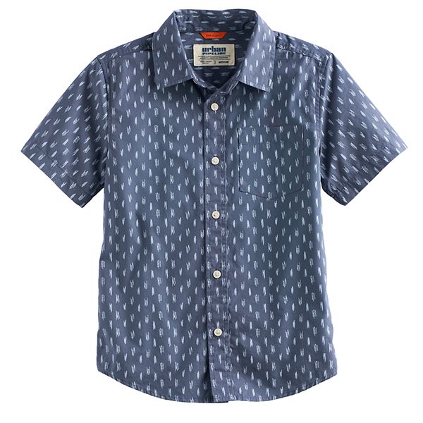 Boys 8-20 & Husky Urban Pipeline™ Printed MaxWear Button-Down Shirt