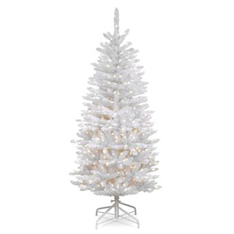 National Tree Company 4.5-ft. Pre-Lit Kingswood White Fir Pencil Artificial Christmas Tree