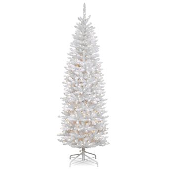 National Tree Company 6.5-ft. Pre-Lit Kingswood White Fir Pencil Artificial Christmas Tree