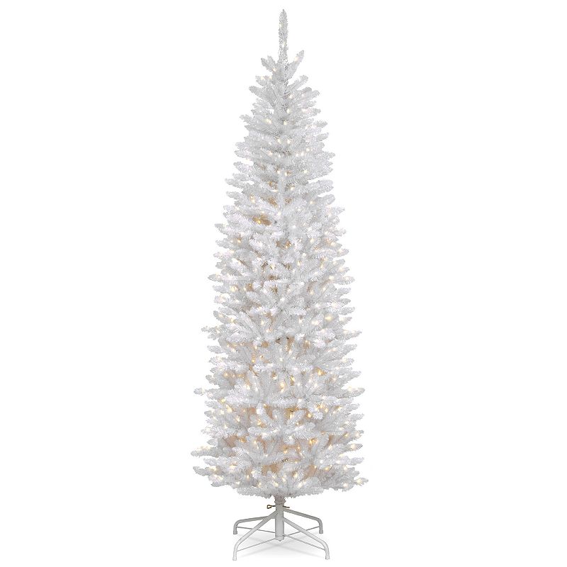 National Tree Company 6.5-ft. Pre-Lit Kingswood White Fir Pencil Artificial