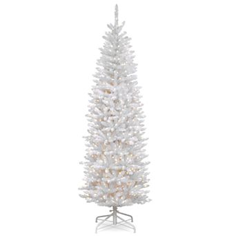 National Tree Company 7.5-ft. Pre-Lit Kingswood White Fir Pencil Artificial Christmas Tree