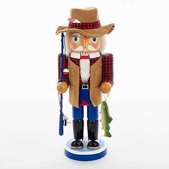 Kurt Adler Fisherman Nutcracker Christmas Floor Decor