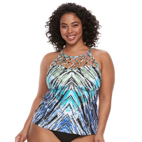 Plus Size Apt. 9® High Neck Tankini Top