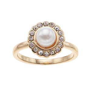 LC Lauren Conrad Simulated Pearl Halo Ring
