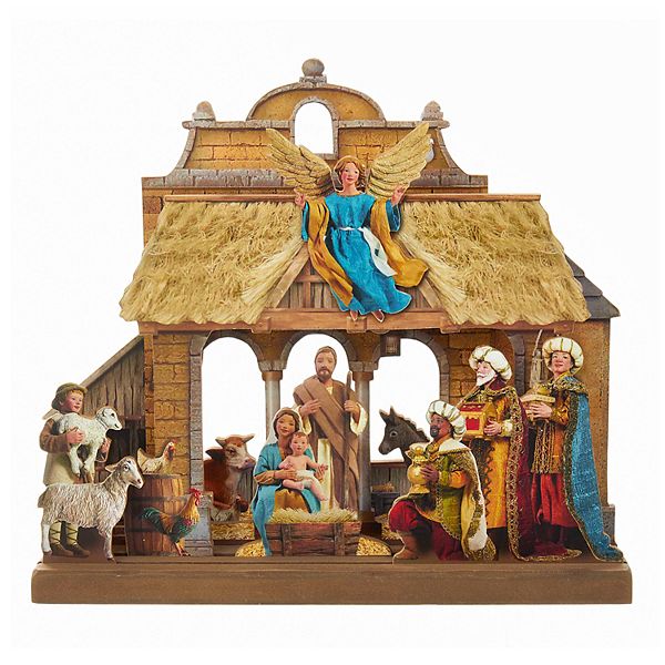 Kurt Adler Nativity Scene Christmas Table Decor