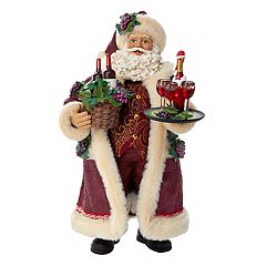 Kohl'sKurt Adler Santa & Wine Basket Christmas Table Decor 