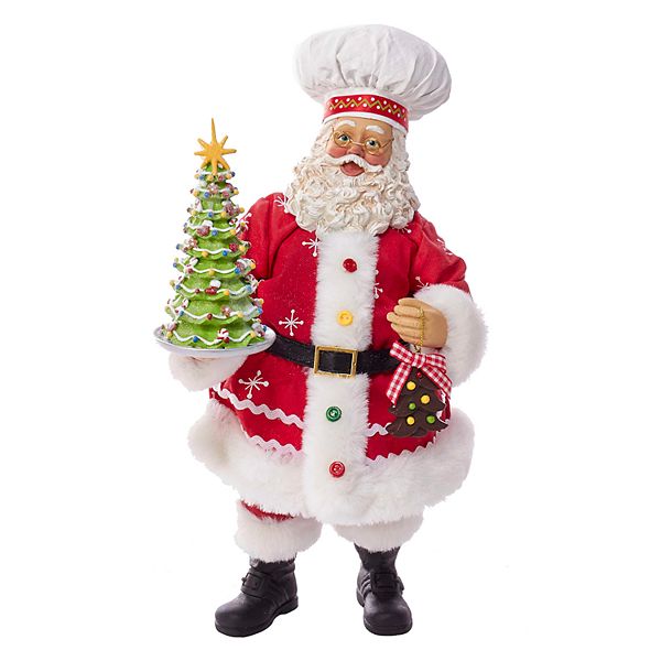 Kurt Adler Chef Santa Christmas Table Decor