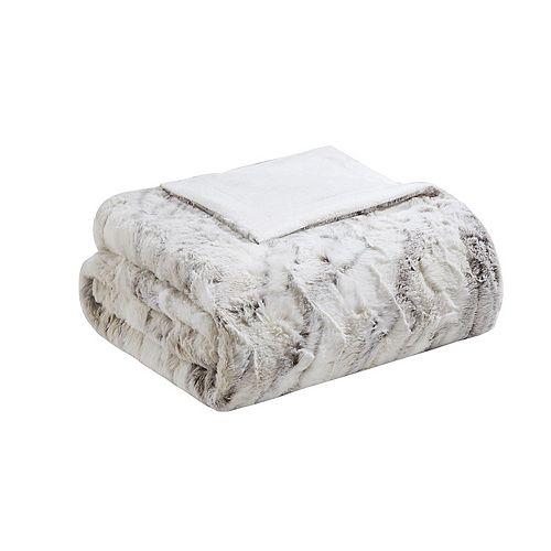 Madison Park Sachi Oversized Faux Fur Throw