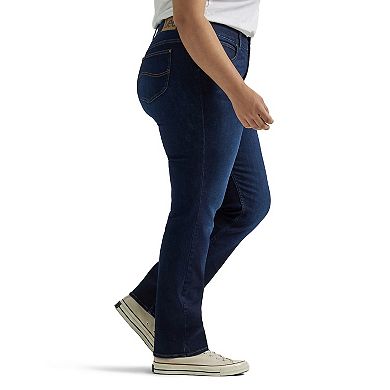 Plus Size Lee Flex Motion Regular Fit Straight-Leg Jeans