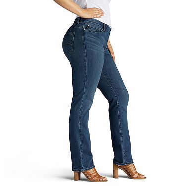 Plus Size Lee Flex Motion Regular Fit Straight-Leg Jeans