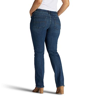 Plus Size Lee Flex Motion Regular Fit Straight-Leg Jeans