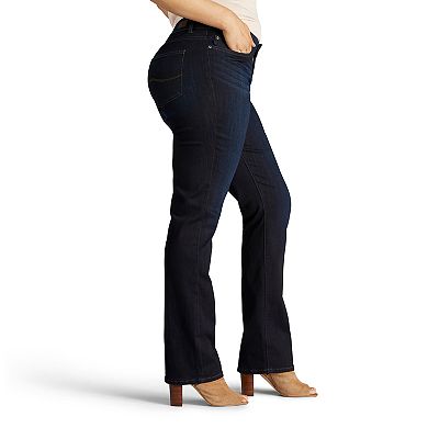 Plus Size Lee Flex Motion Regular Fit Straight-Leg Jeans