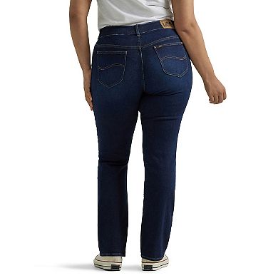 Plus Size Lee Flex Motion Regular Fit Straight-Leg Jeans