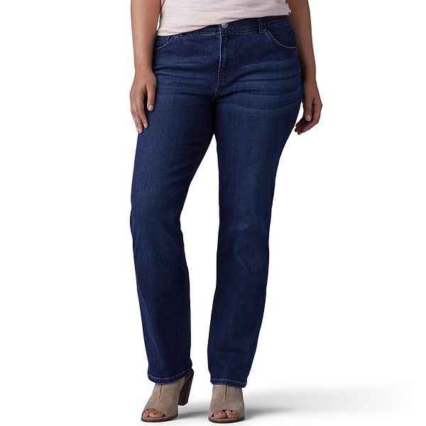 Fieer Womens Fashion Pocket Plus Size Strappy Elastic Waist Trouser Jean
