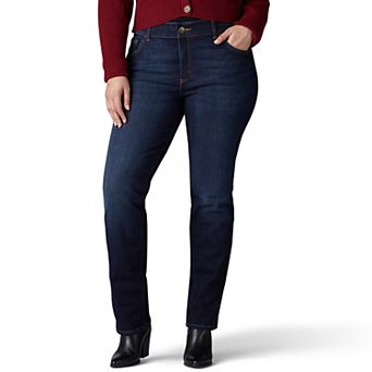 Plus Size Lee® Flex Motion Straight-Leg Jeans