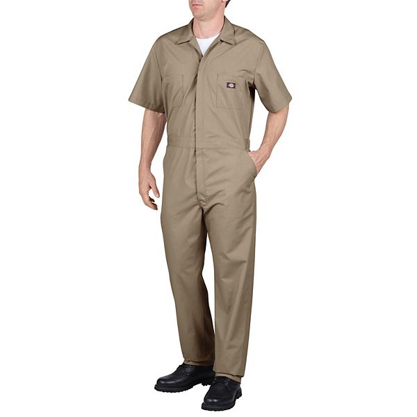 Dickies Mens and Big Mens Short Sleeve Deluxe Poplin Coveralls