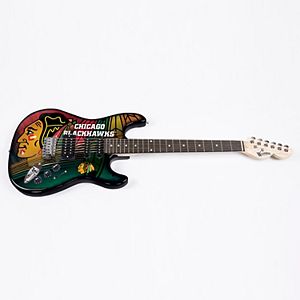 Chicago Blackhawks Collector Series Mini Replica Electric Guitar