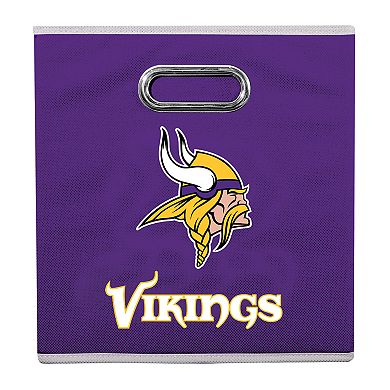 Franklin Sports Minnesota Vikings Collapsible Storage Bin 