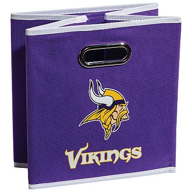 Franklin Sports Minnesota Vikings Collapsible Storage Bin 