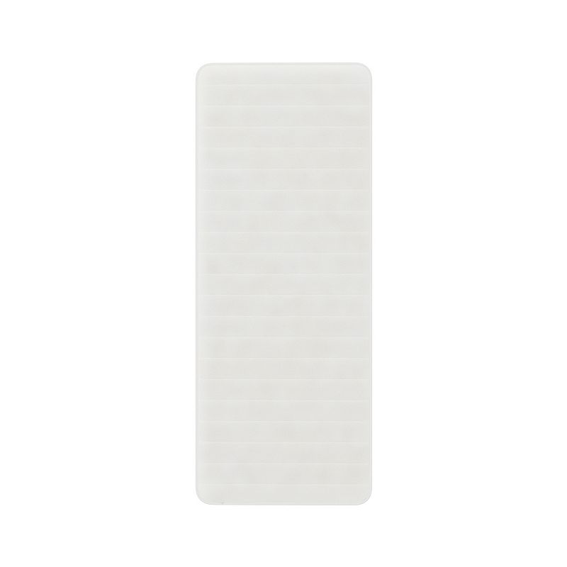 UPC 886511666306 product image for Portsmouth Home Memory Foam Striped Long Bath Mat, White | upcitemdb.com