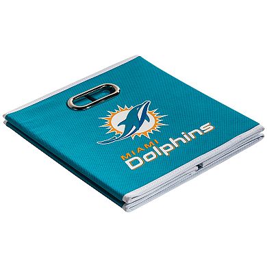 Franklin Sports Miami Dolphins Collapsible Storage Bin 