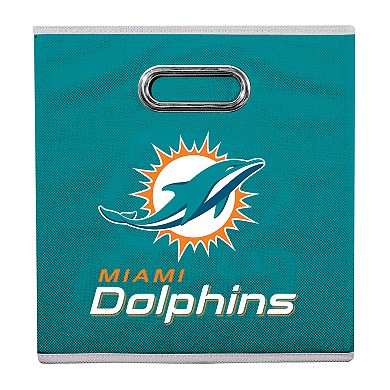 Franklin Sports Miami Dolphins Collapsible Storage Bin