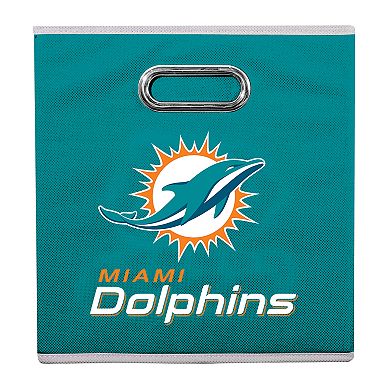 Franklin Sports Miami Dolphins Collapsible Storage Bin 
