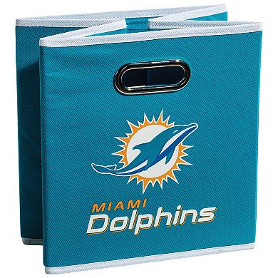 Franklin Sports Miami Dolphins Collapsible Storage Bin 