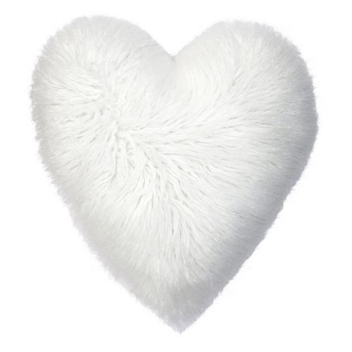 heart shaped plush pillow