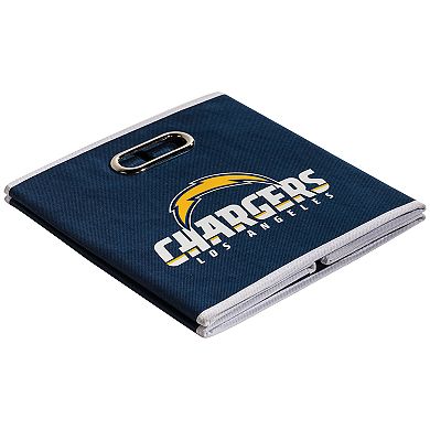 Franklin Sports Los Angeles Chargers Collapsible Storage Bin 