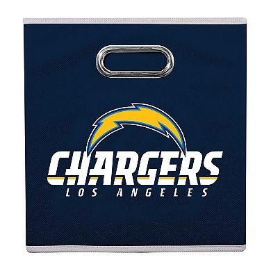 Franklin Sports Los Angeles Chargers Collapsible Storage Bin 