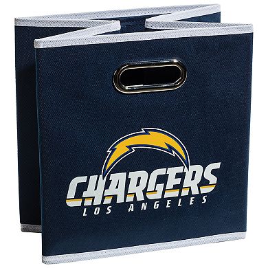 Franklin Sports Los Angeles Chargers Collapsible Storage Bin 