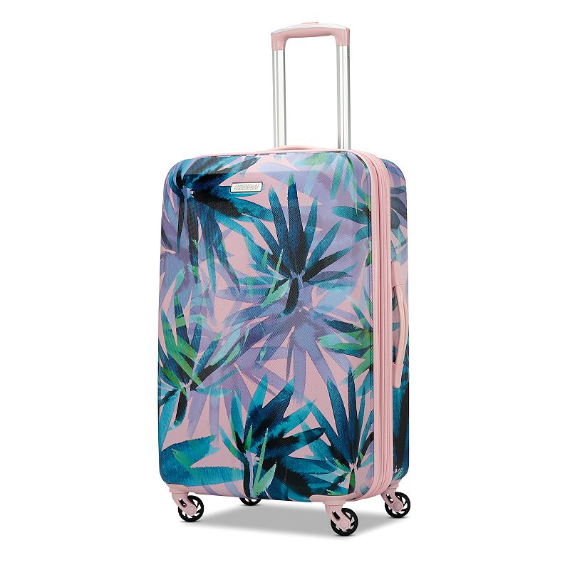 American Tourister Burst Max Printed Hardside Spinner Luggage, Paradise Pal