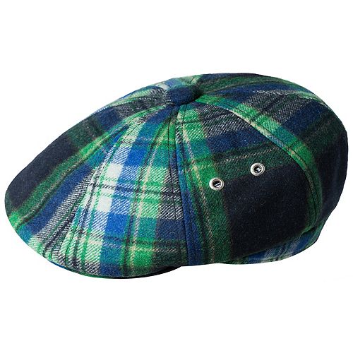 Men's Kangol Tartan Hawker Plaid Wool-Blend Flat Ivy Cap