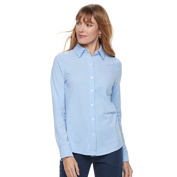 Women's Croft & Barrow® Button Front Shirt