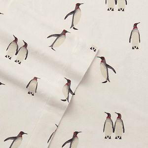 Eddie Bauer Rookeries Penguin Flannel Sheet Set