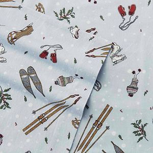 Eddie Bauer Snow Days Flannel Sheet Set